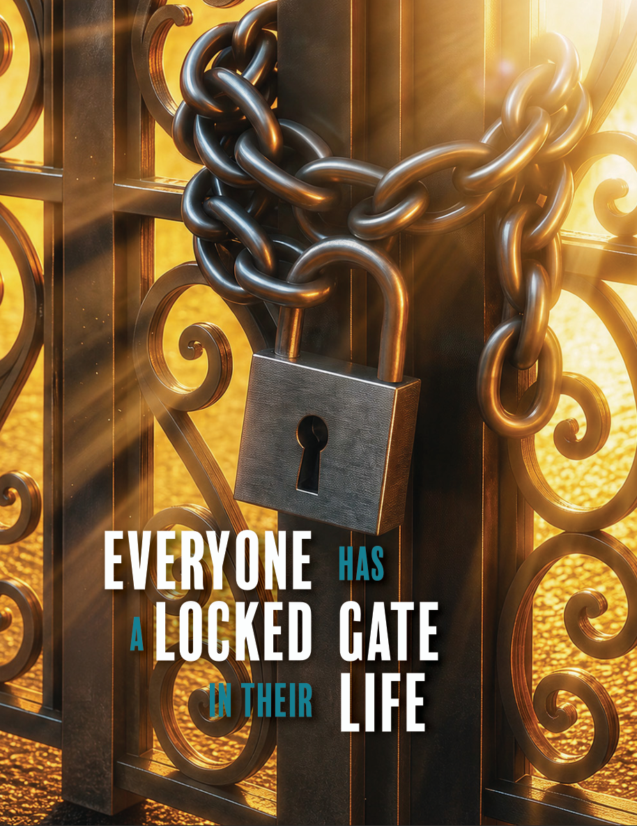 Brochure cover: Everyone has a locked gate